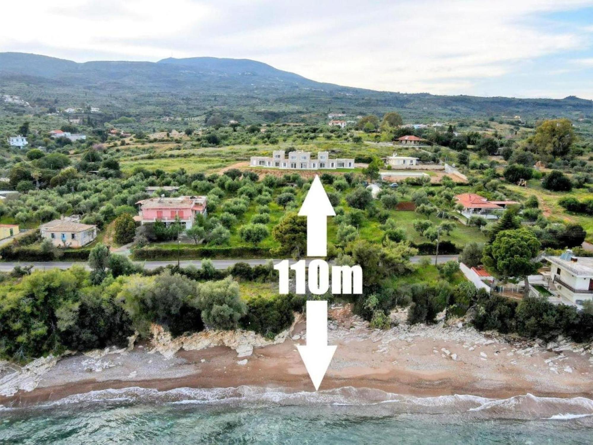 Stone Bay Houses In Messinia Kalamaki Beach Area Chrani Eksteriør bilde